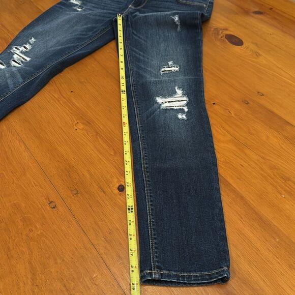 White House Black Market Distrusted Skinny Sequin Jeans - Picture 13 of 13